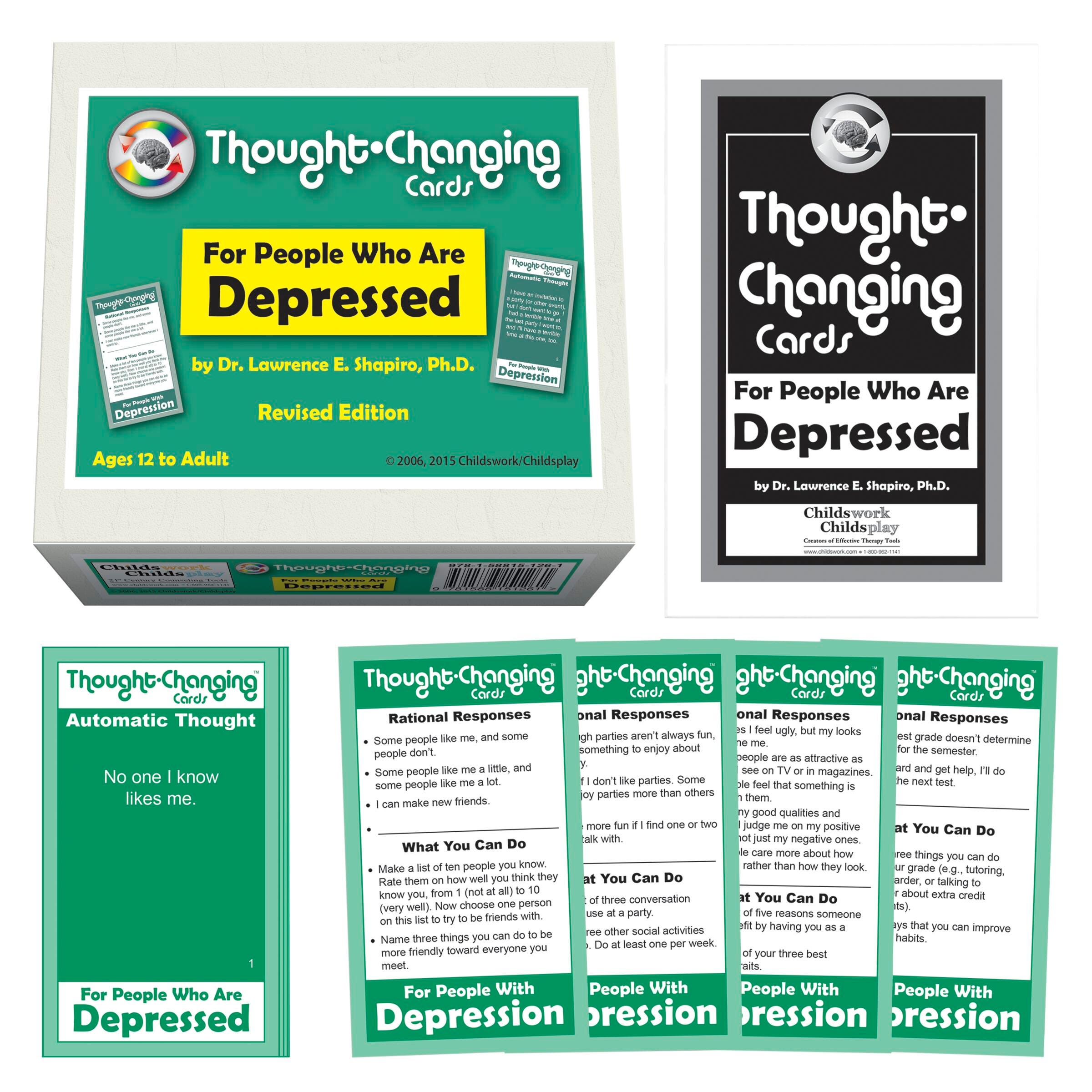 CARDS - PREVENTION PRODUCTS AND SERVICES - THOUGHT CHANGING CARDS FOR PEOPLE WHO ARE DEPRESSED