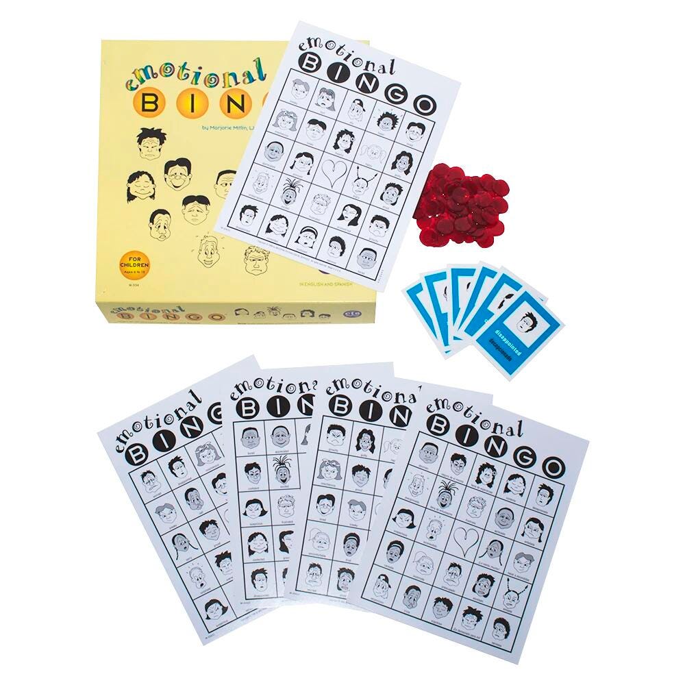 GAME - PREVENTION PRODUCTS AND SERVICES - EMOTIONAL BINGO FOR CHILDREN