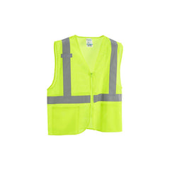 SAFETY VEST - CLASS 2 HI-VIS - MESH - 2 POCKETS - LIME - S/M