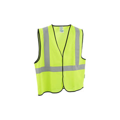 SAFETY VEST - CLASS 2 HI-VIS - SOLID POLYESTER - LIME - S/M