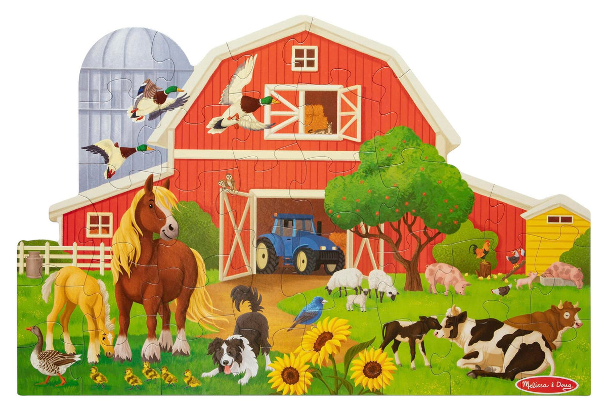 BUSY BARN FLOOR PUZZLE - 32 PIECES