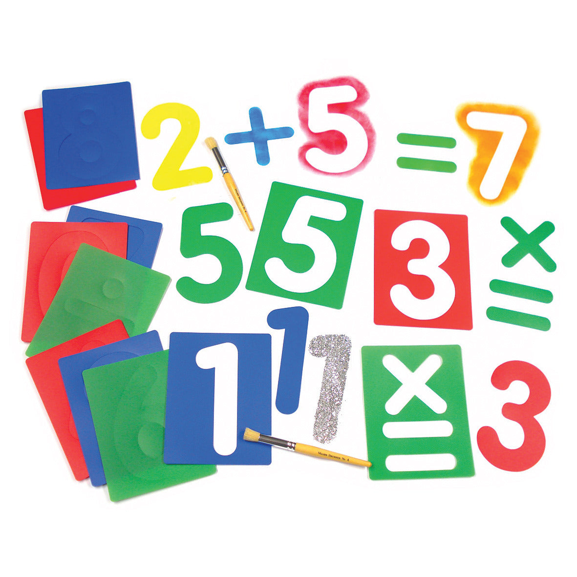 Stencils Numbers/Symbols Pk12