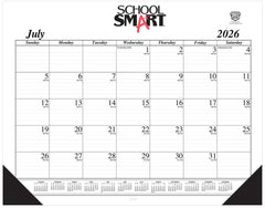 CALENDAR DESK PAD SCHOOL SMART 14 MONTH 22X17 IN JULY26-AUG27