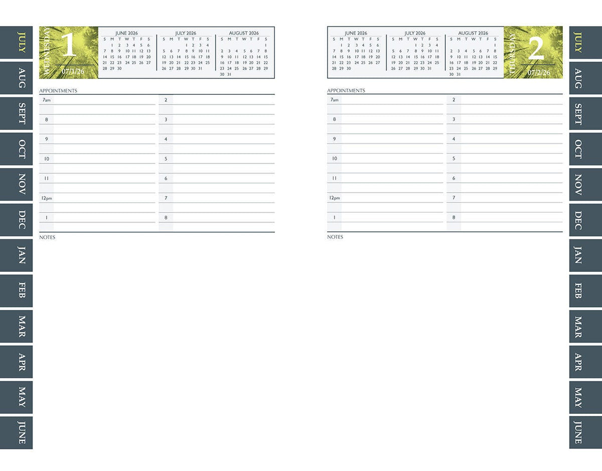 CALENDAR ACADEMIC WEEKLY 12 MONTH 5.5X8.5 IN H AND S JULY26-JUN27