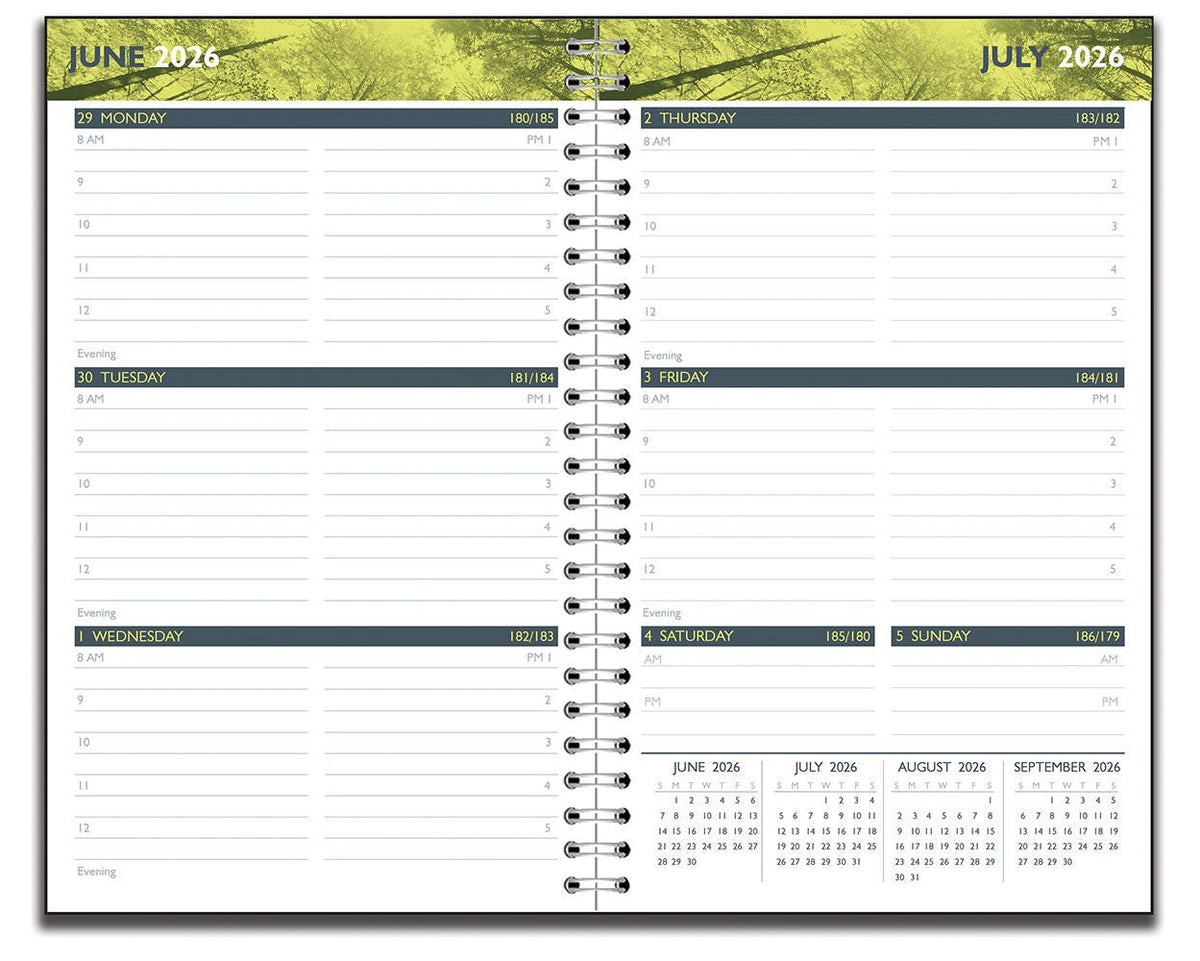 CALENDAR ACADEMIC WEEKLY 13 MONTH 5X8 IN H AND S JULY26-JULY27