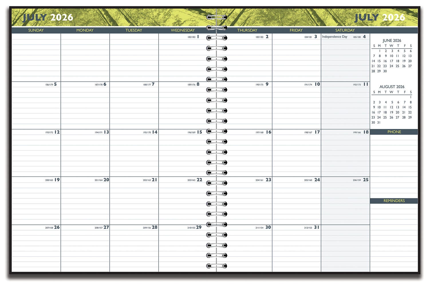 PLANNER ACADEMIC 14 MONTH 8.5X11 IN H AND S JULY26-AUG27