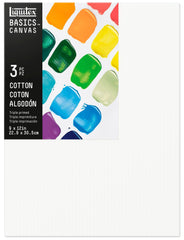 CANVAS - COLART - LIQUITEX BASICS CANVAS- 9 X 12 INCHES - 3 PACK