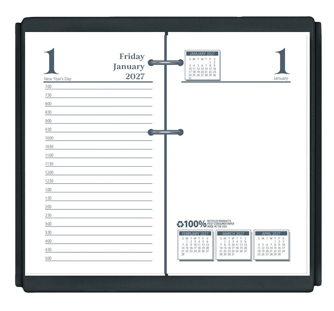 CALENDAR DESK REFILL 12 MONTH 3.5X6 IN JAN-DEC 2027
