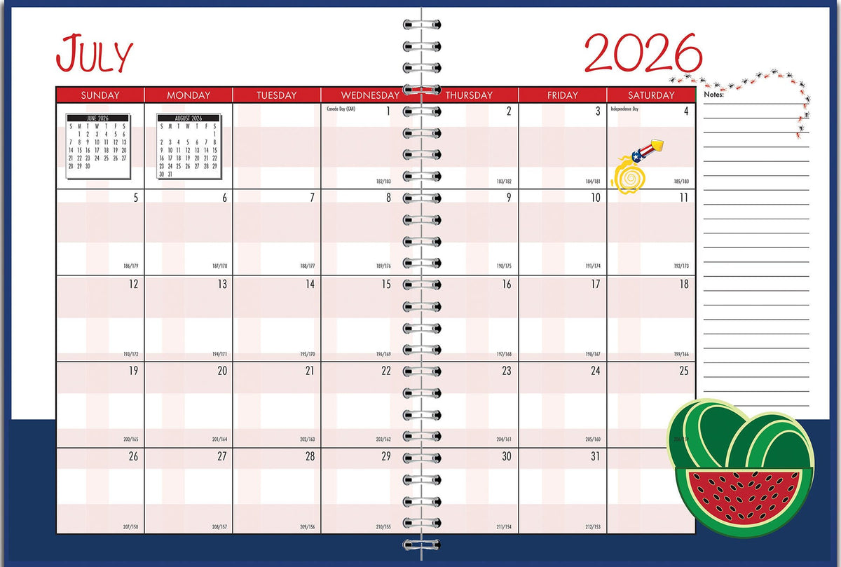 PLANNER ACADEMIC 12 MONTH 7X10 IN SEASONAL JULY26-JUNE27