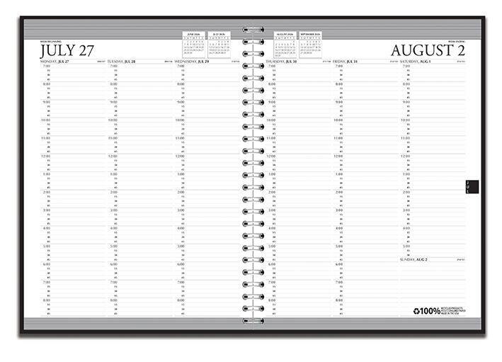 CALENDAR ACADEMIC WEEKLY 12 MONTH 8.5X11 IN AUG26-JULY27