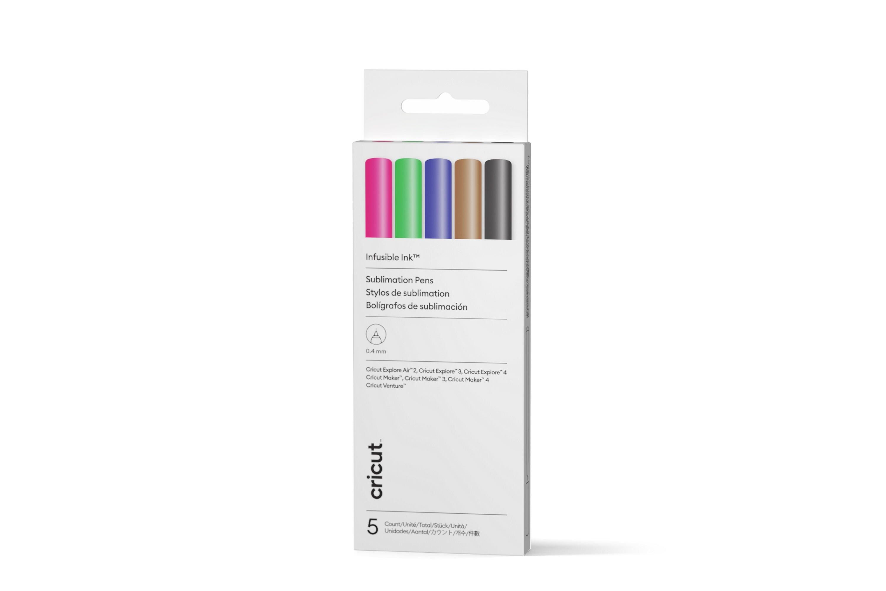 PEN CRICUT INFUSIBLE INK 0.4 ASST BASICS SET OF 5