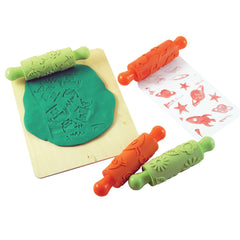 Rubber Retro Pattern Roller Pk4