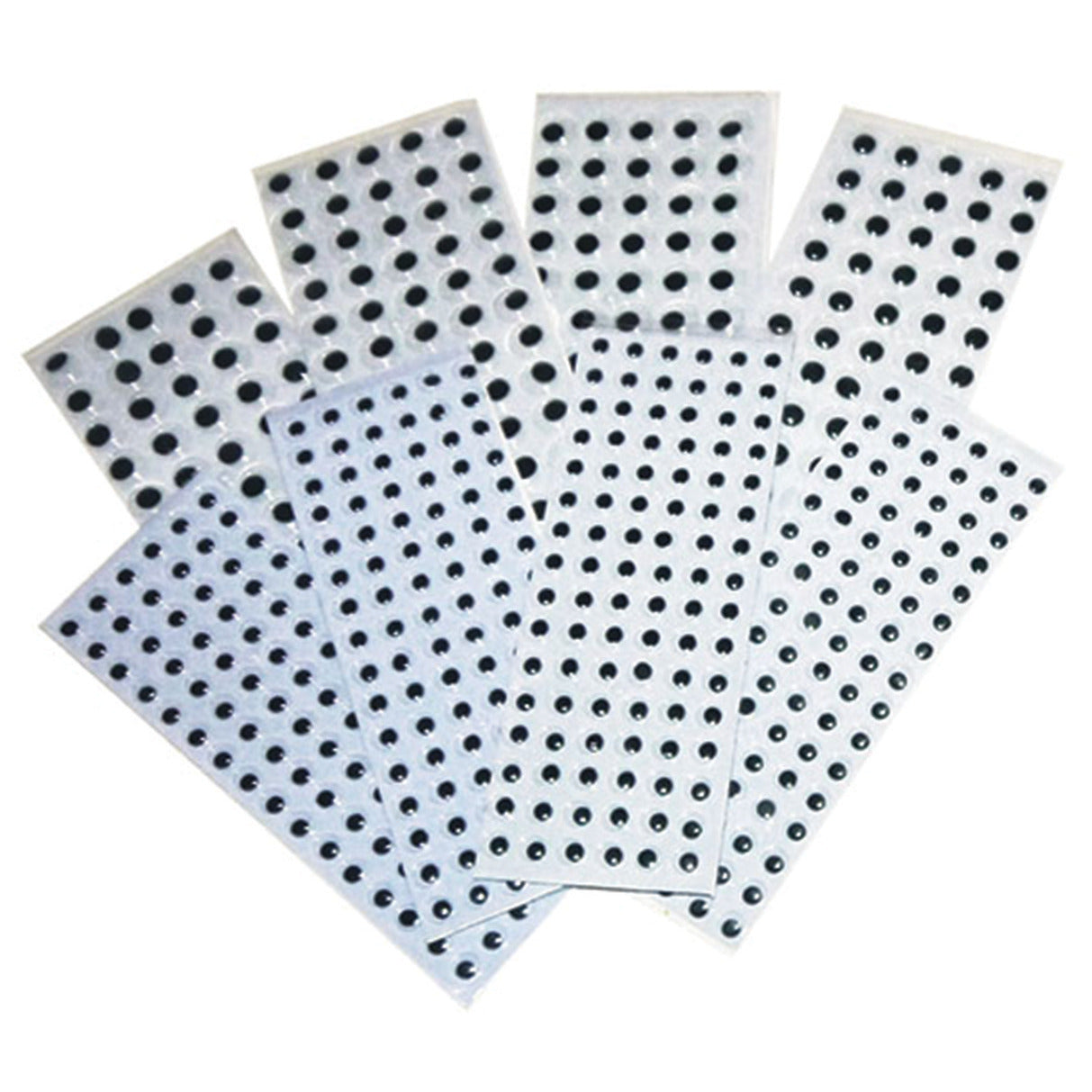 Wiggle Eyes Peel Stick Black Pk590