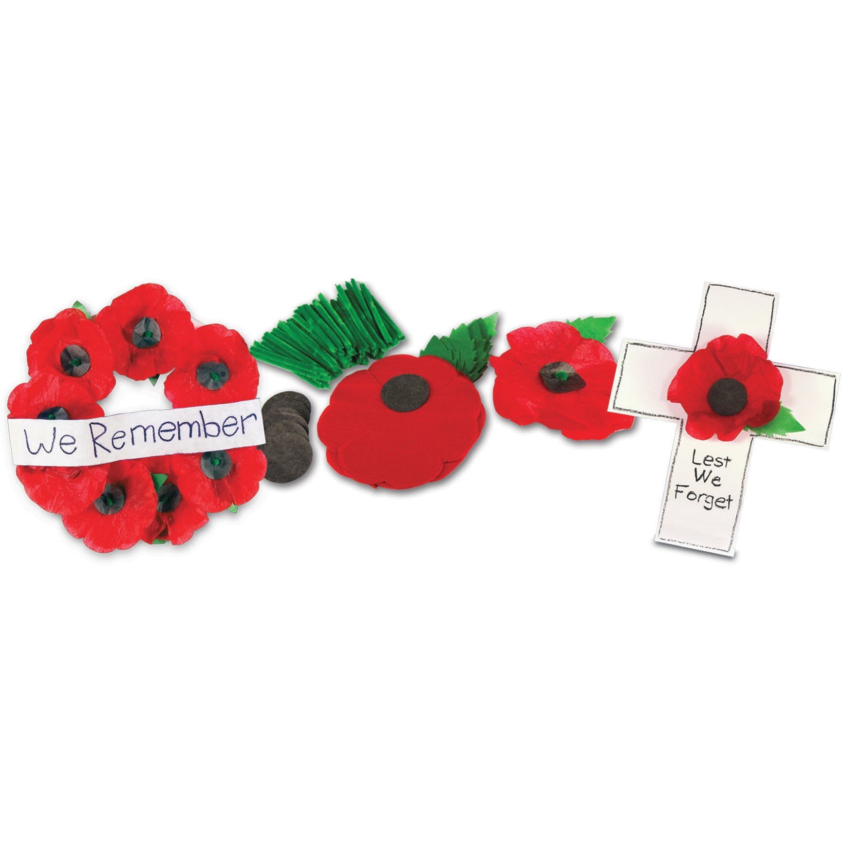 Rememberance Day Poppies -Pk50