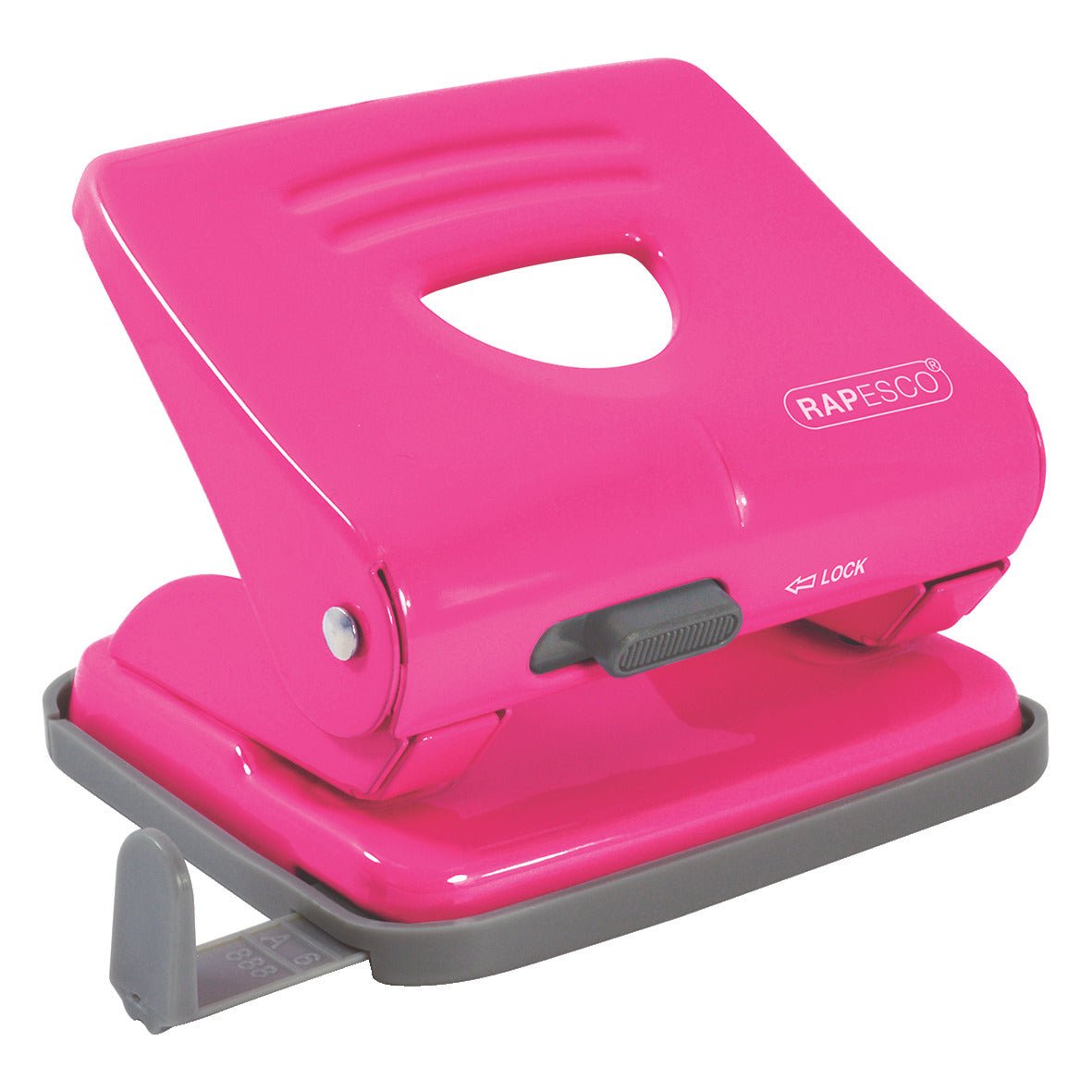 2 Hole Punch 25 Page Cap. Hot Pink
