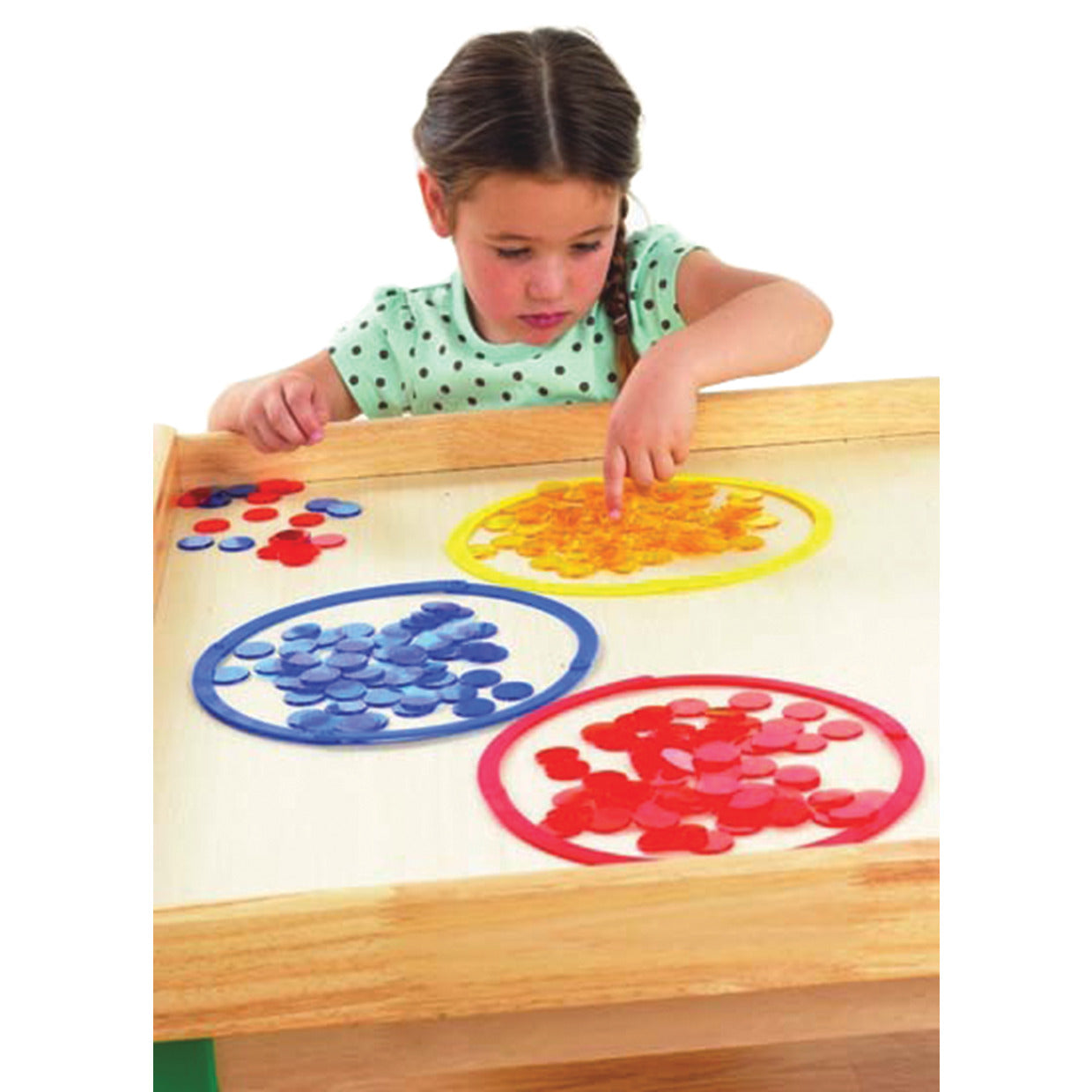 Desk Top Folding Sorting Rings Set