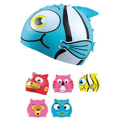 Silicone Swim Caps Asst Pk 6