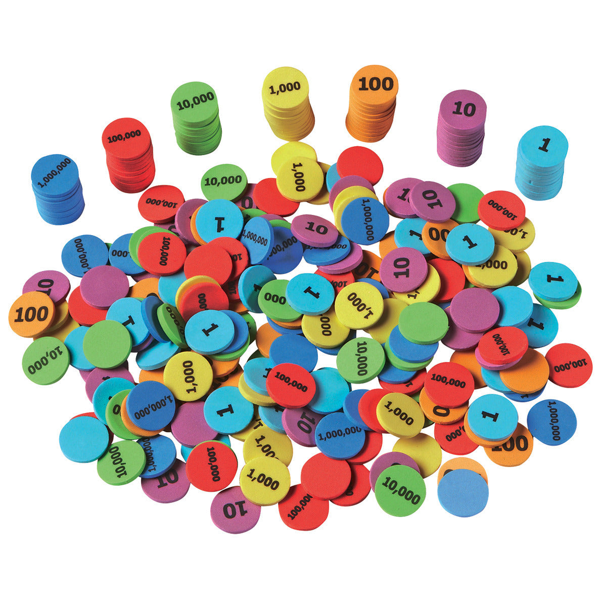 Place Value Disks - 2.5Cm In Dia.