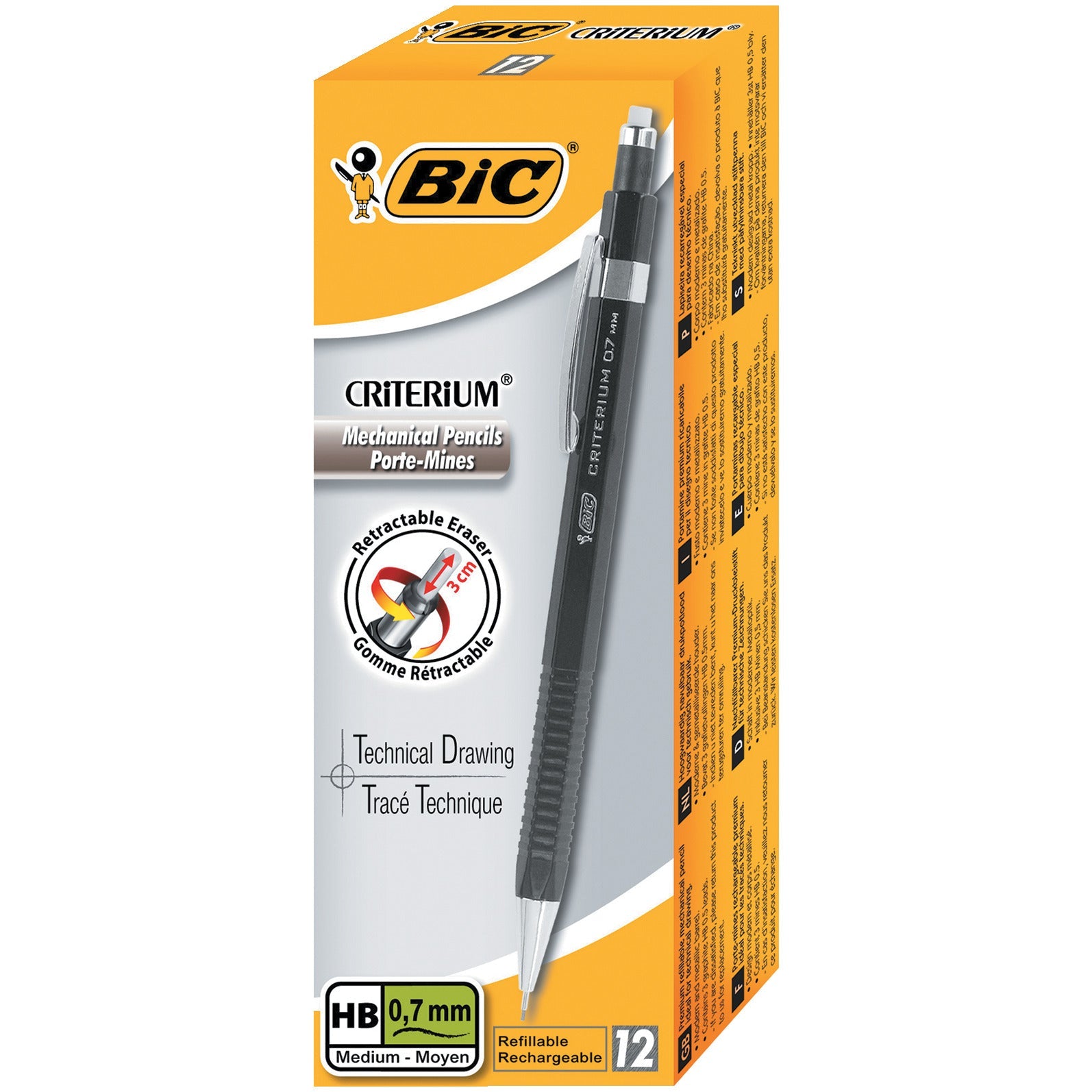 Bic Mech/Pencil Crit 0.7Mm Bx12