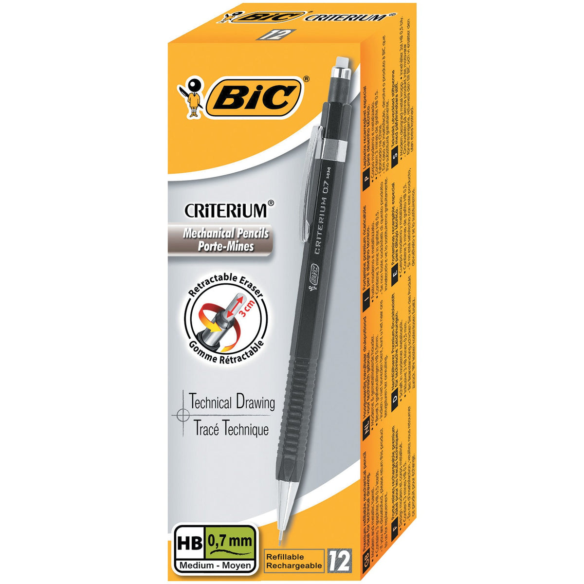 Bic Mech/Pencil Crit 0.7Mm Bx12