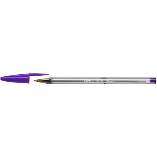 Pen Bic Cristal Fun Purple Pk50