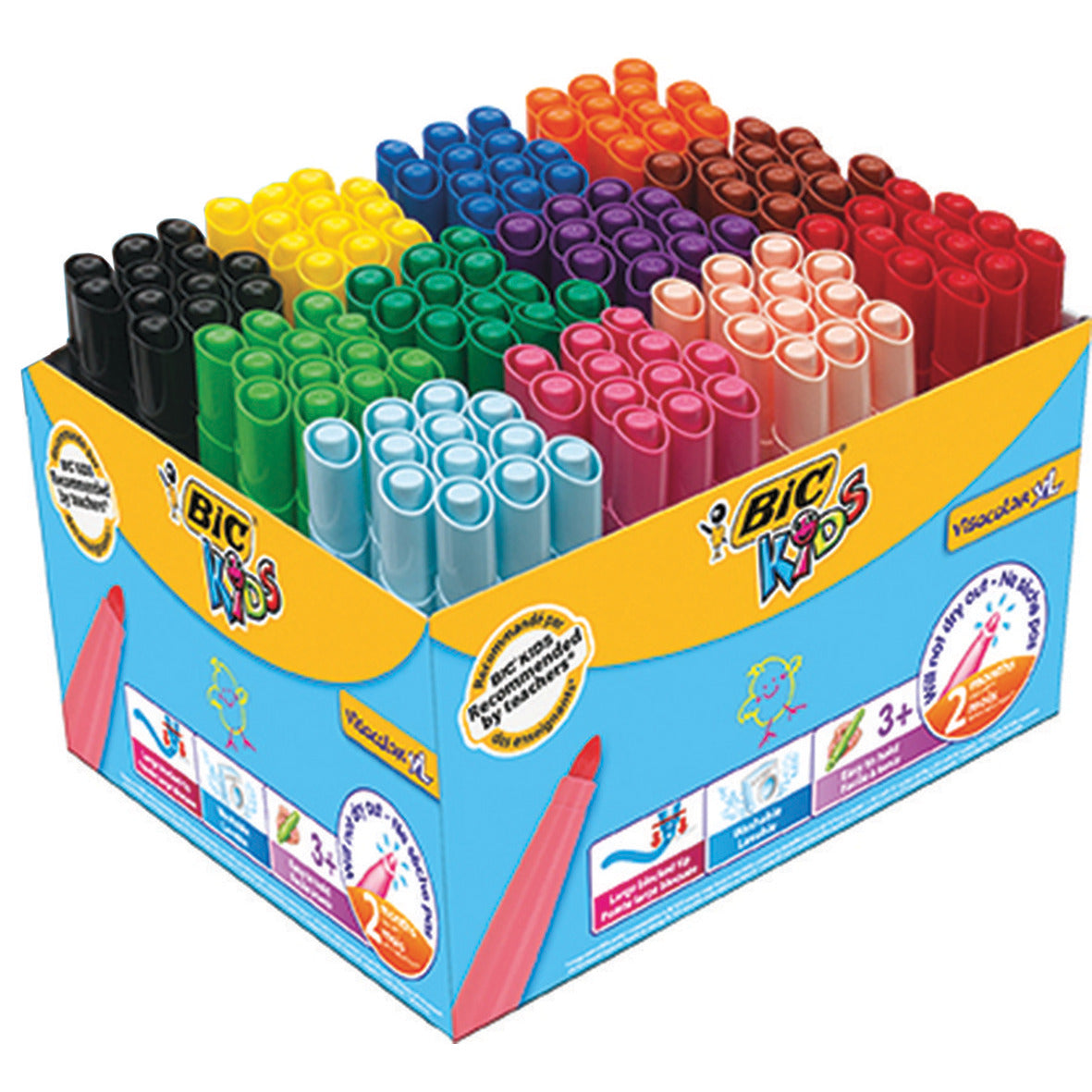 Pen Bic Visa Fibre Tip Jumbo Pk144