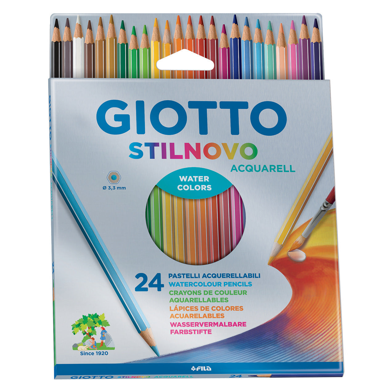 Giotto Watercolour Pencils 24Pk