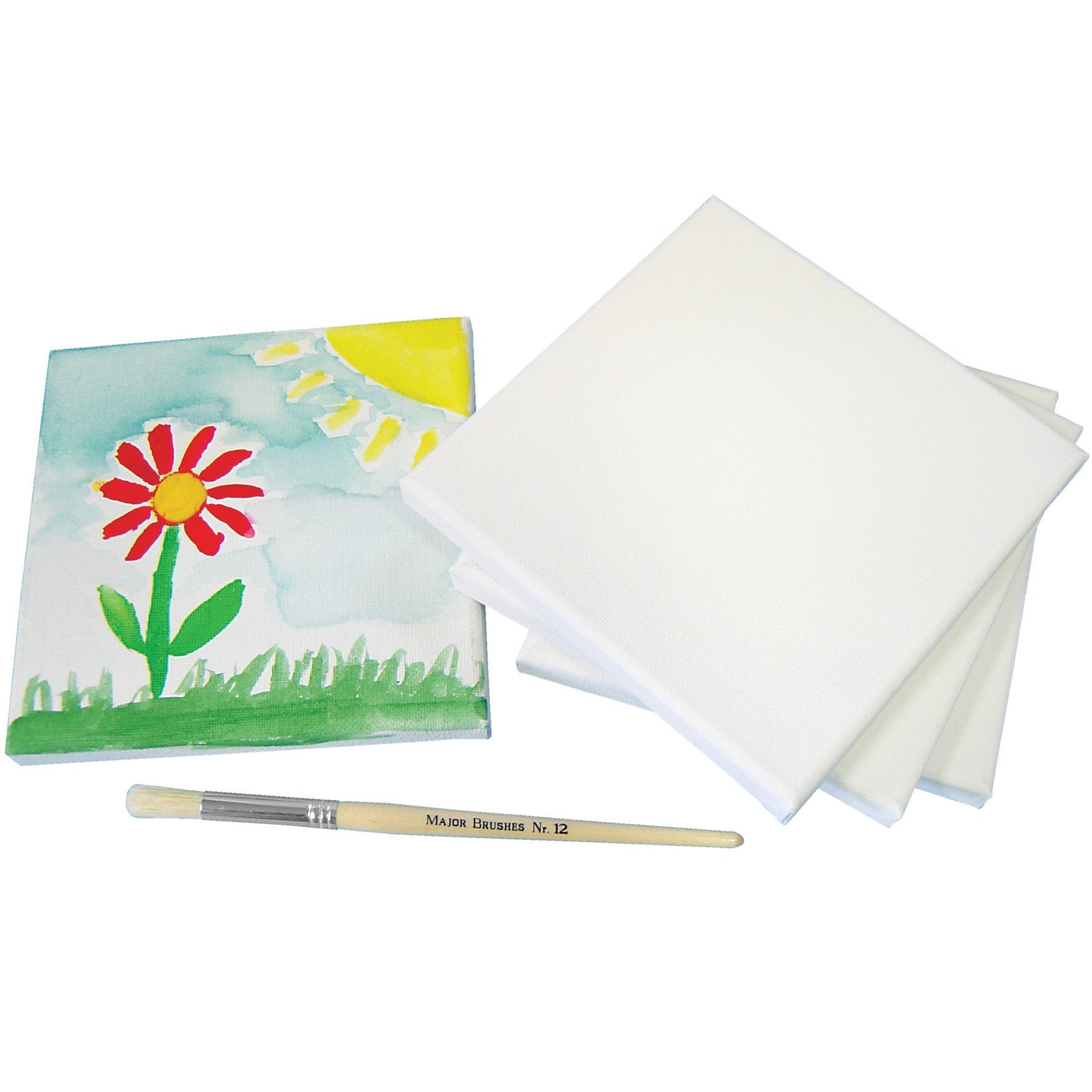Mini Canvas White Pk10 150X150Mm