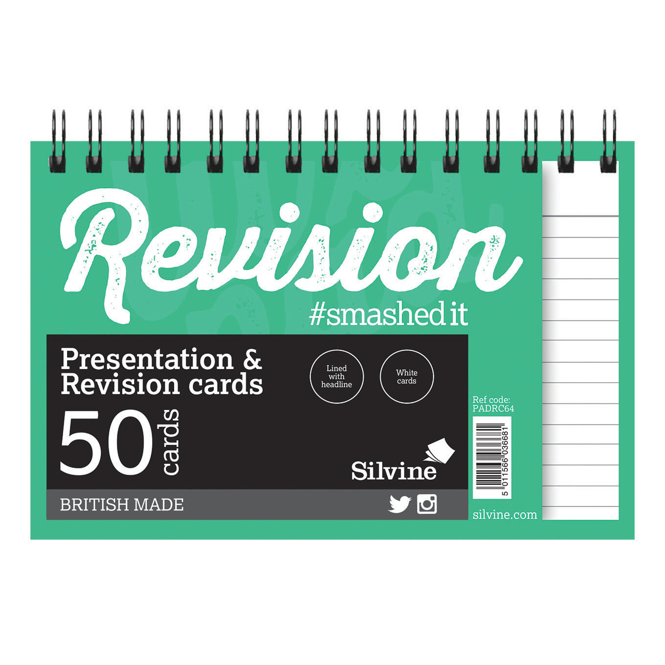 Revision Cards 50 X White Pk10