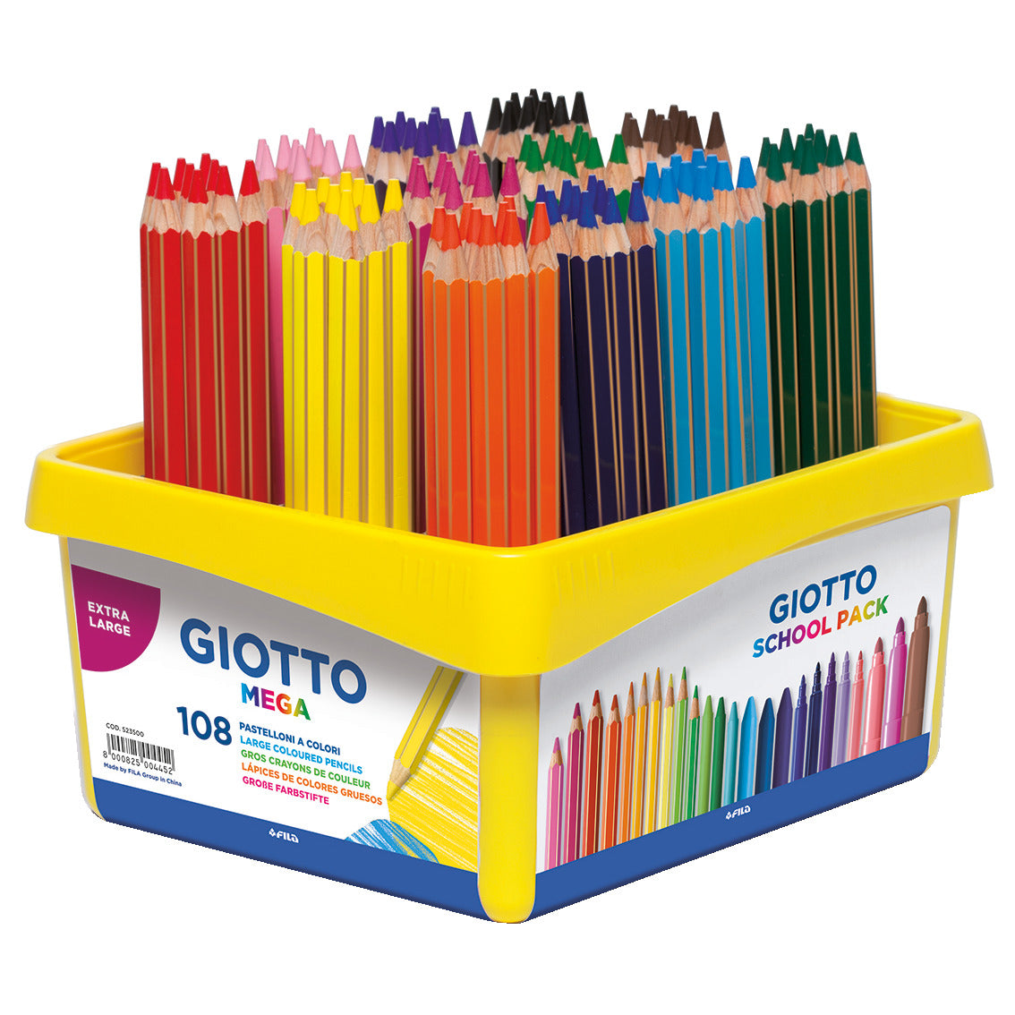 Pencil Giotto Mega Asstd Pk108