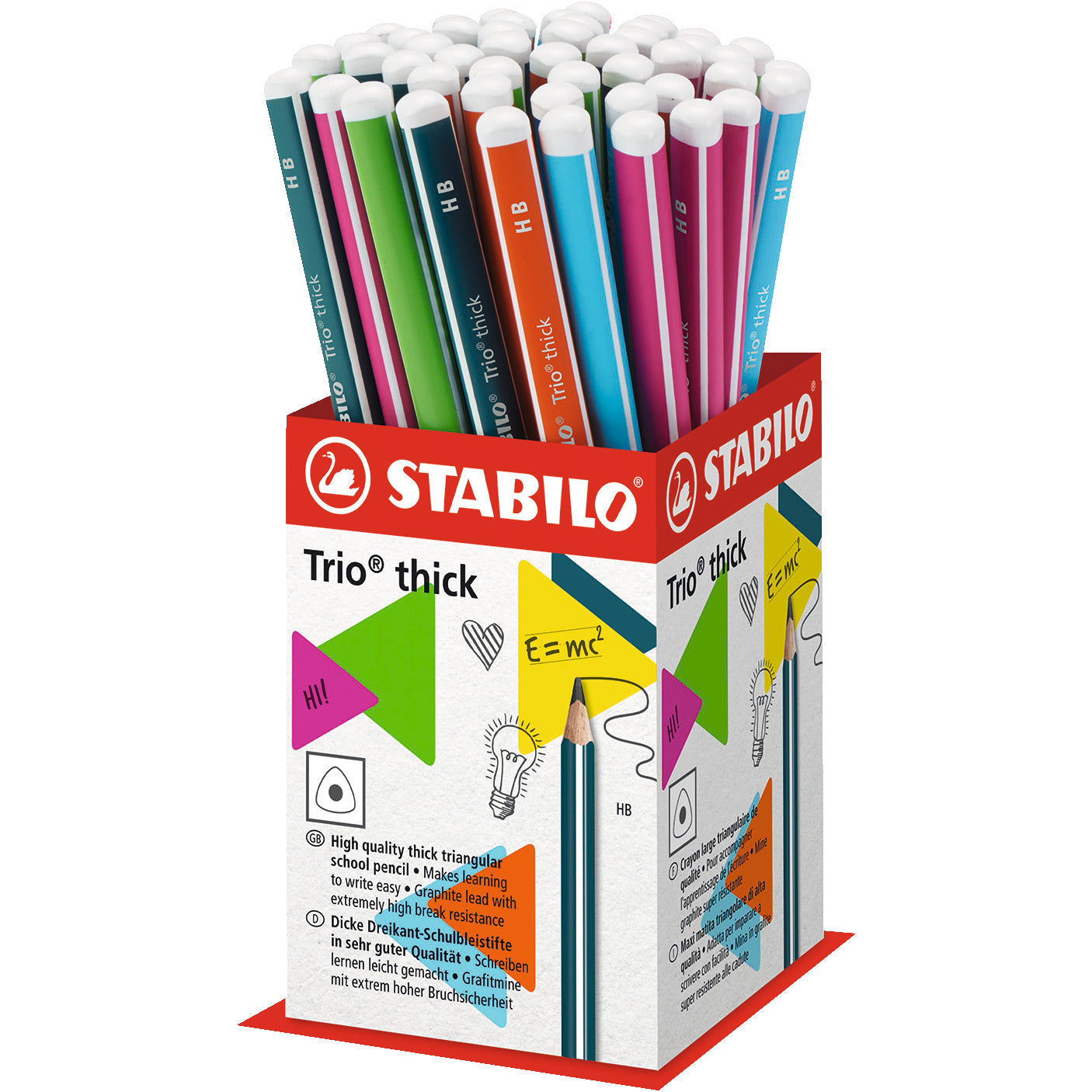 Stabilo Pencil Trio Thick Hb Pk48