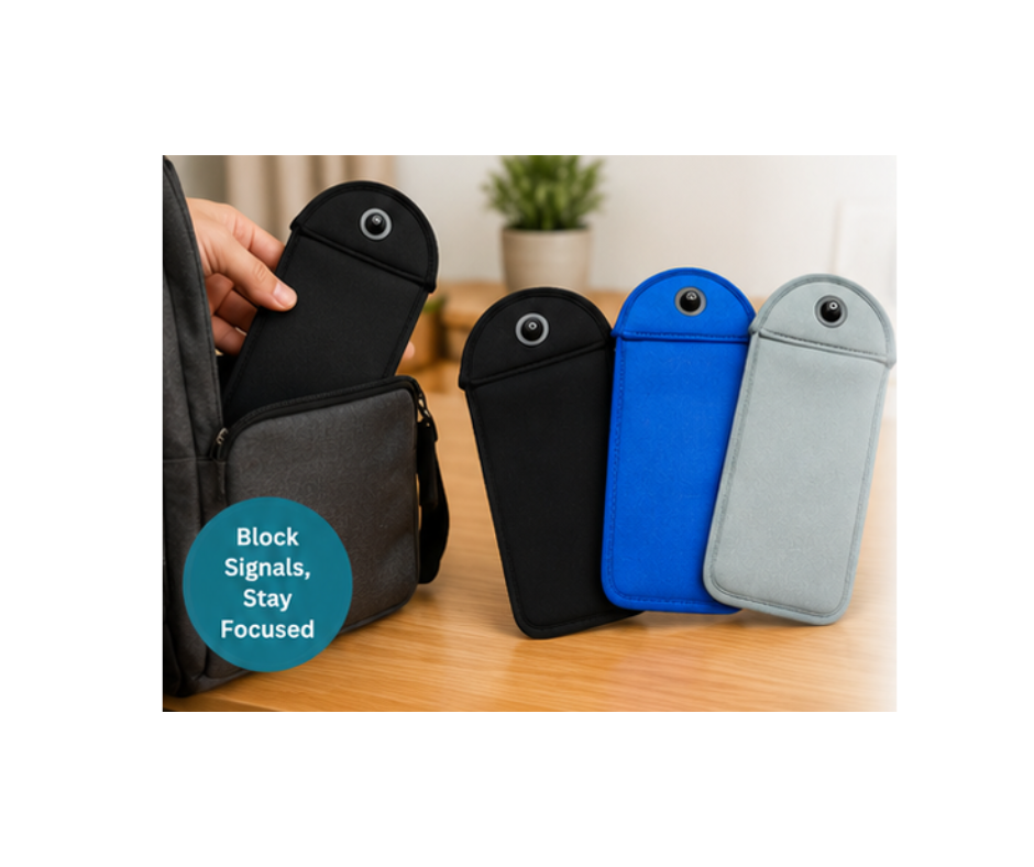 Signal Blocking Phone Pouch with Magnetic Lock 23 x10.5x0.8cm