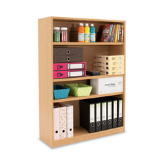 Monarch MEQ1250 open bookcase with 1 fixed & 2 adjustable shelves