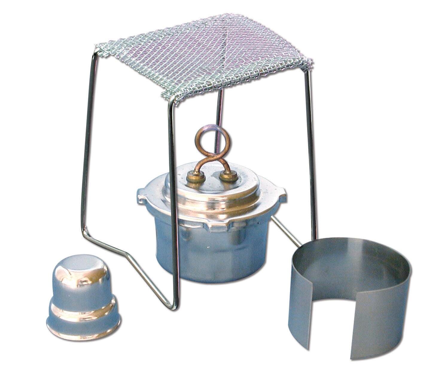 WICKLESS ALCOHOL BURNER AND STAND