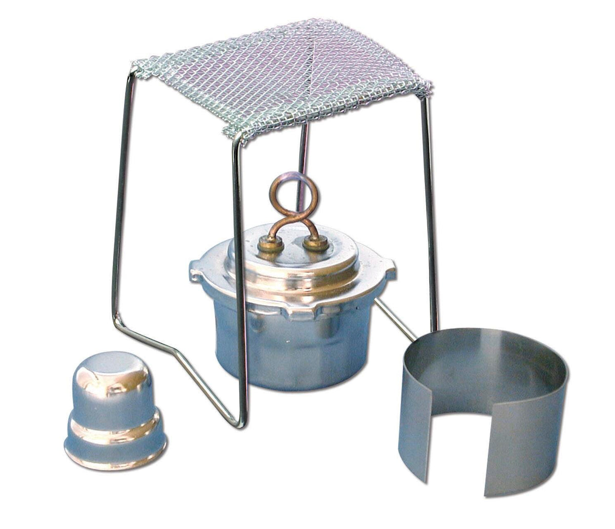 WICKLESS ALCOHOL BURNER AND STAND