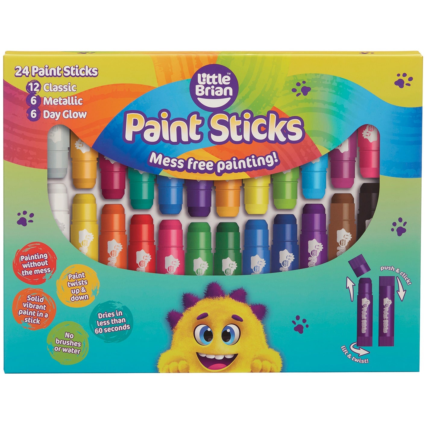 Paint Sticks Asst Cols 10G Pk24