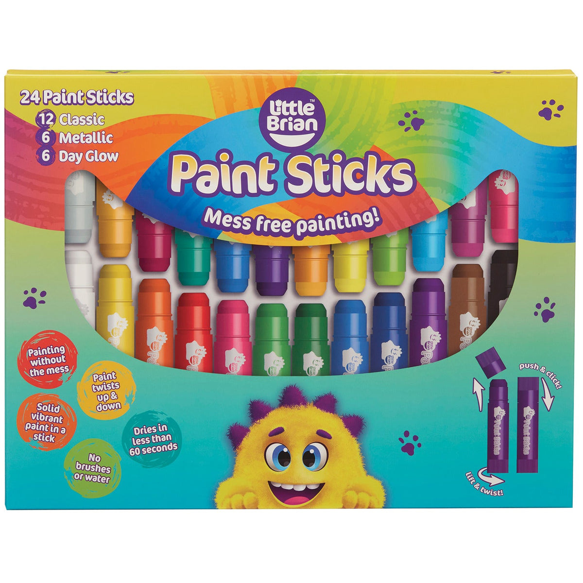 Paint Sticks Asst Cols 10G Pk24