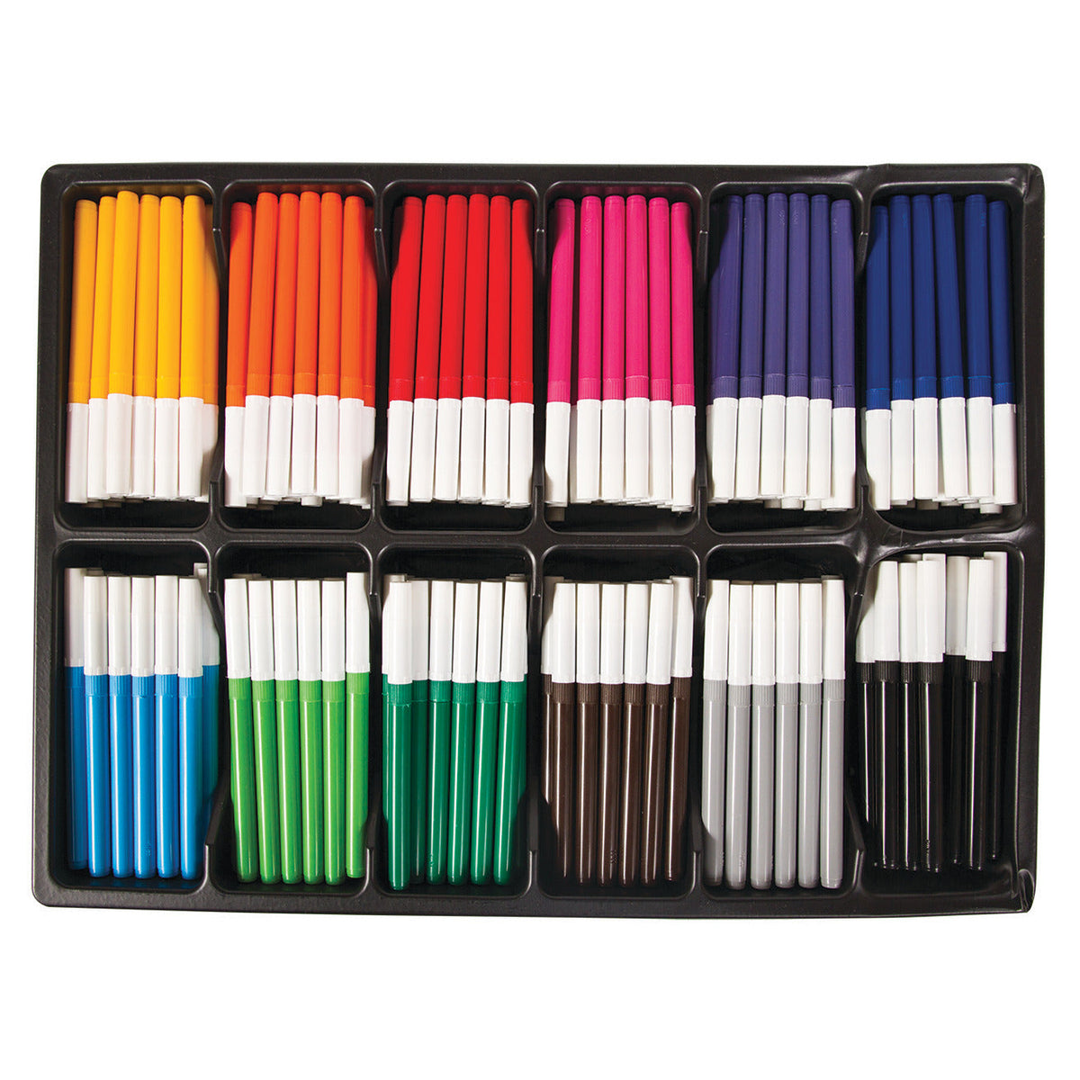 S/Buy Mid Tip Colour Pens Pk12