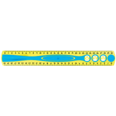 Ruler 30Cm Maped Kidygrip Asst Pk20