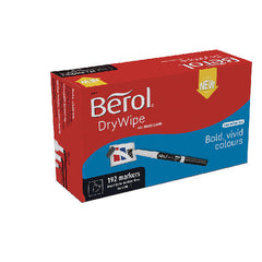 Berol Drywipe Broad Black Pk192