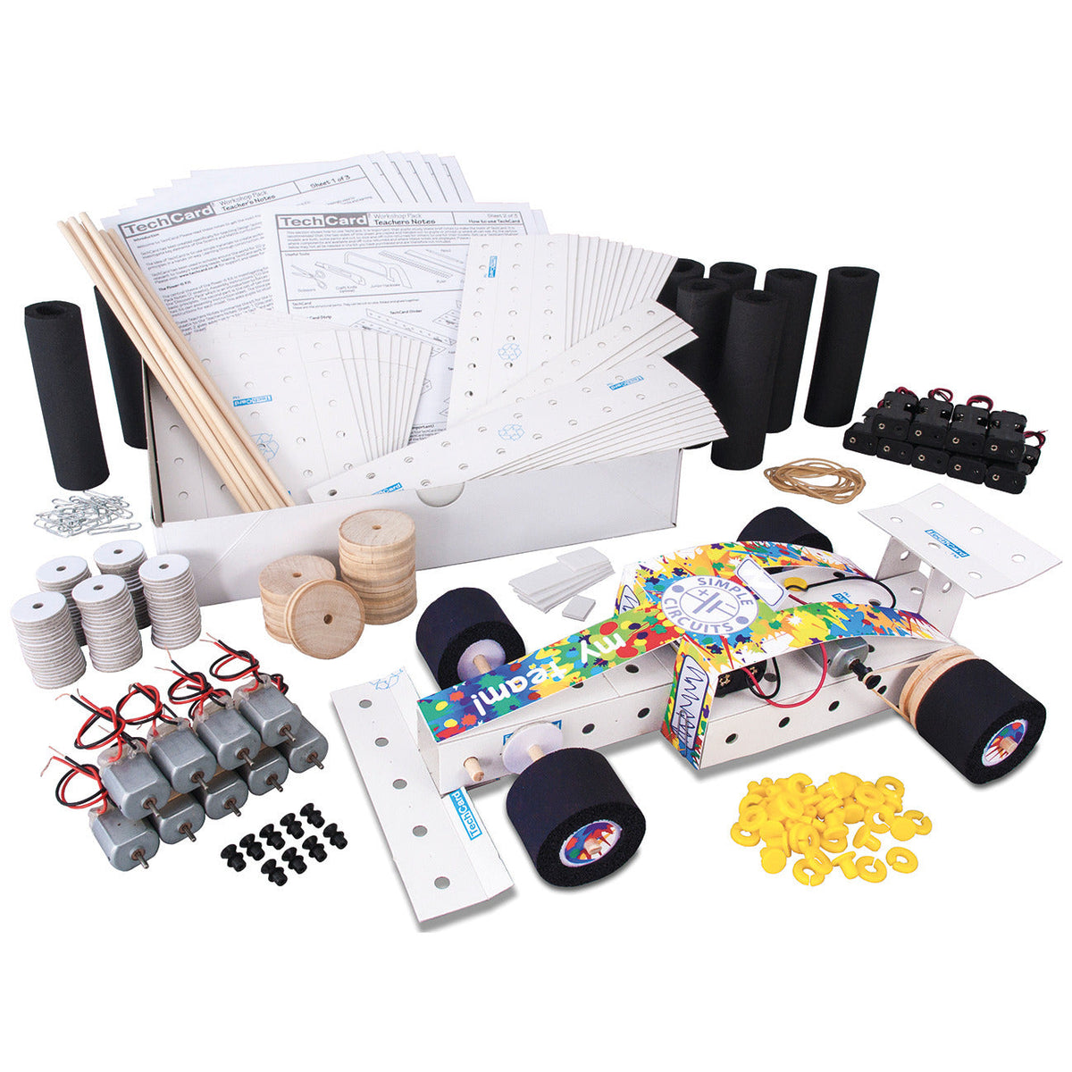 Formula T Car Workshop Techcard Set