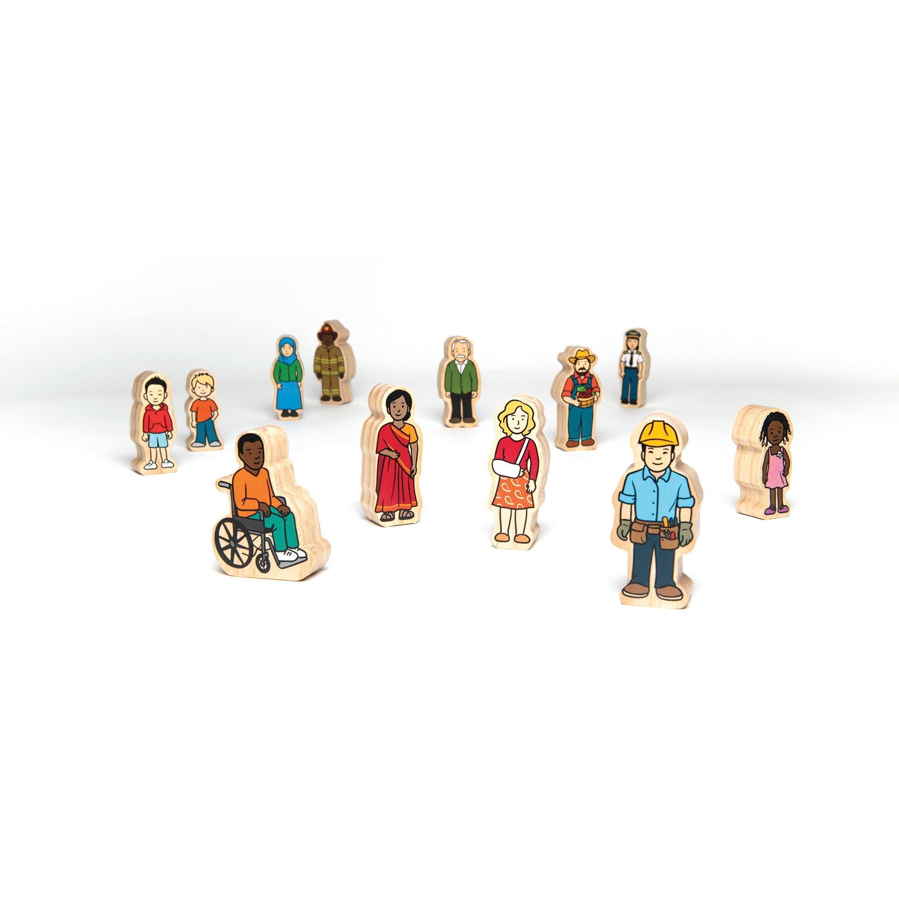 Wooden People Set 42 Pieces