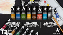 PAINT WATERCOLOR GRUMBACHER ACADEMY 0.25 OZ SET
