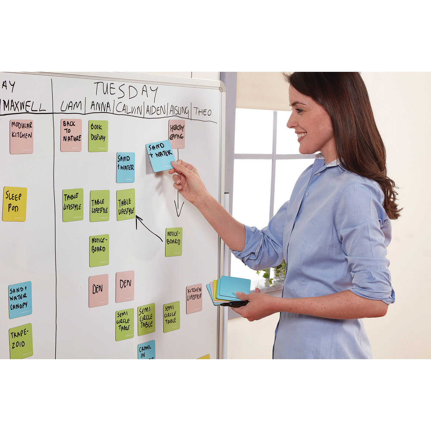 Dwipe Magnetic Notes Sq. 75Mm Pk40