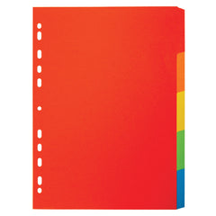 Divider Tabbed A4 5 Pos. Pk 20 Sets