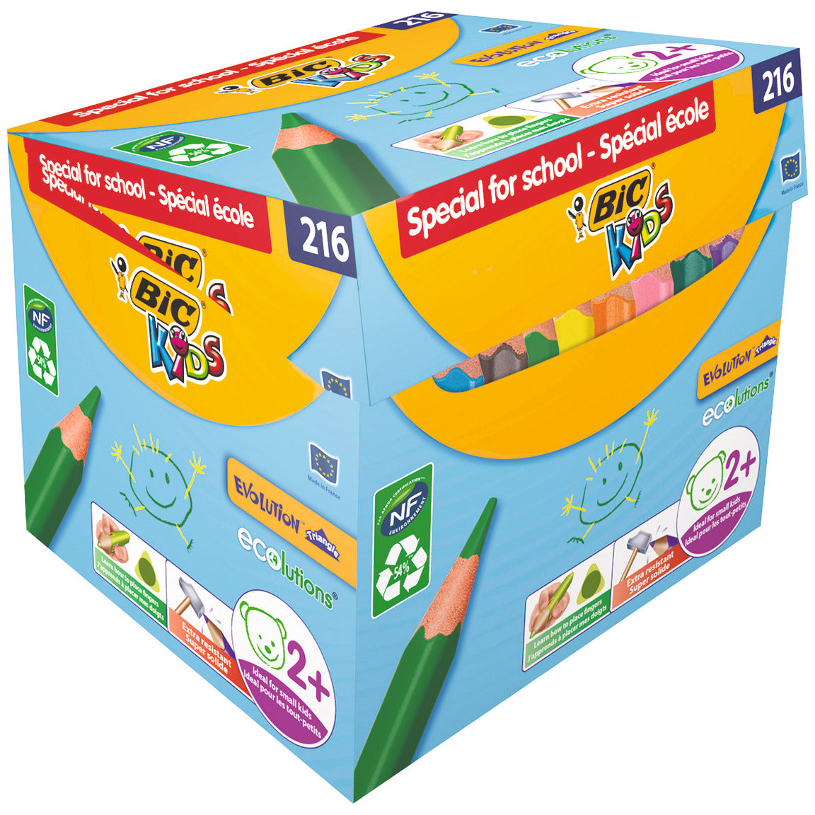 Bic Colour Pencil Kids Evo Tri Pk216