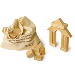 Large Natural Wooden Blocks 50 Pc