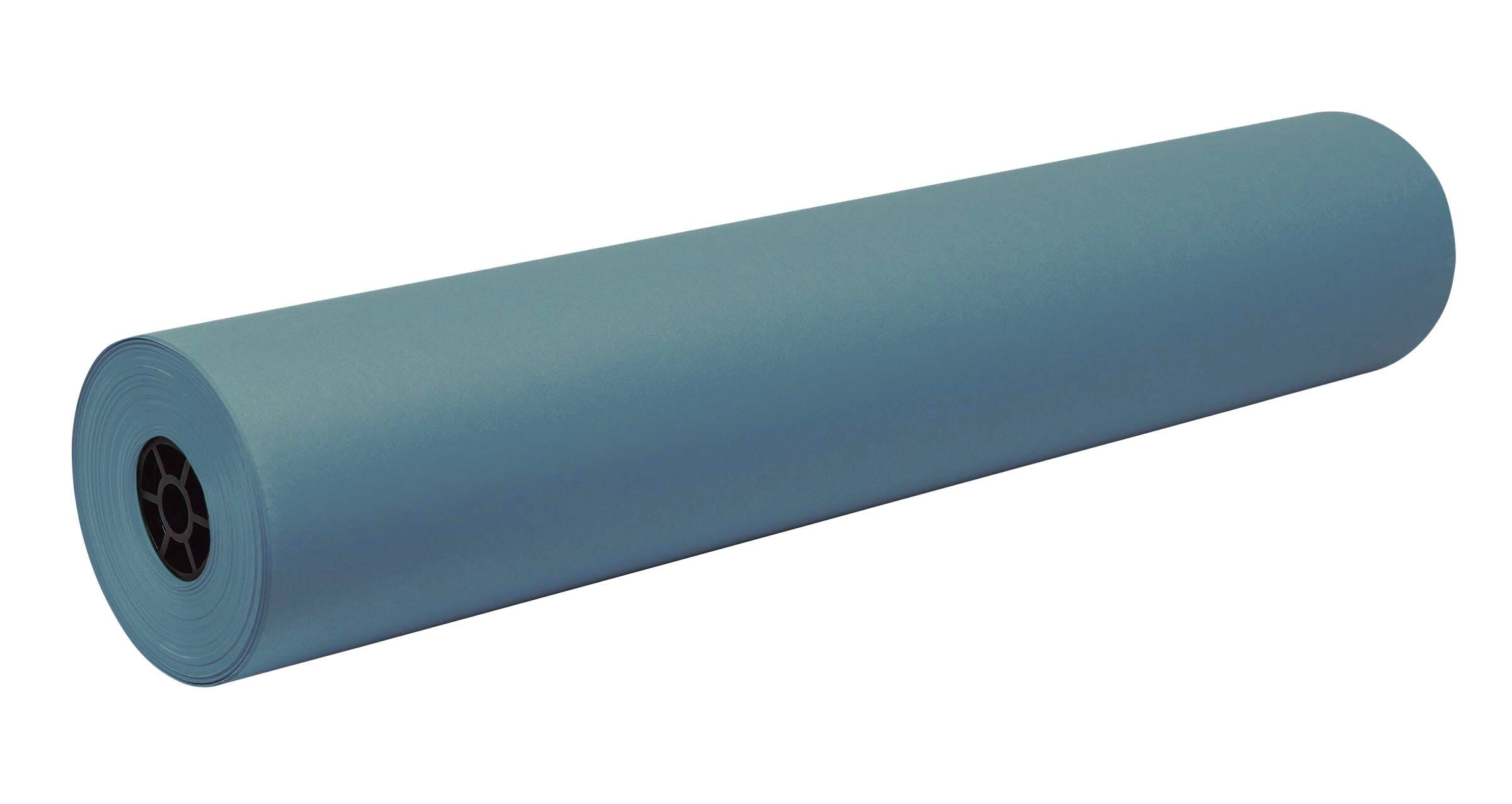 PAPER ROLL FIRE RETARDANT 36 IN X 1000 FT SKY BLUE