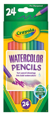 PENCILS WTRCLR CRAYOLA ASST COLORS SET OF 24