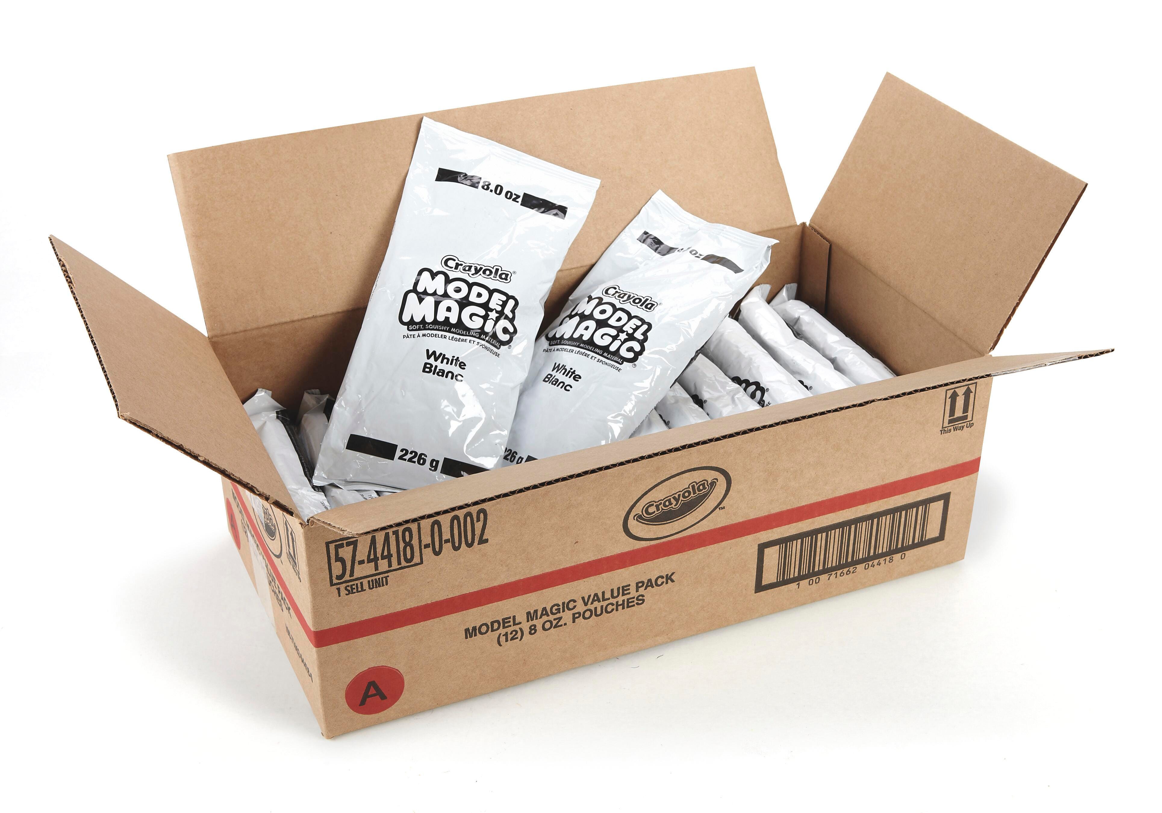 DOUGH MODEL MAGIC CRAYOLA WHITE 8 OZ PACK OF 12